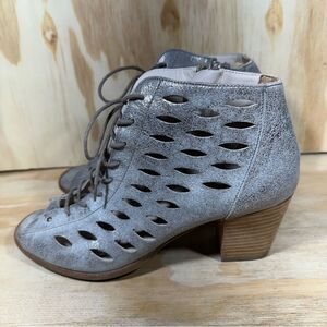 Paul Green Bali Lace Up Leather Booties Women’s Size 8